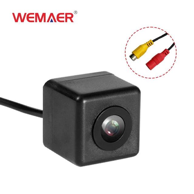 Wemaer OEM CVBS Rear View Camera Universal Starlight Night Vision Waterproof Mini HD Reversing Reverse Backup Camera for Car