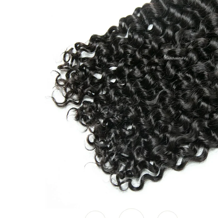 Deep Curly Human Hair Bulk for Braiding Peruvian Remy Bulk Hair No Weft Micro Braids Hair Bundles 3Pcs/Lot Black Brown 100g_voghion.com
