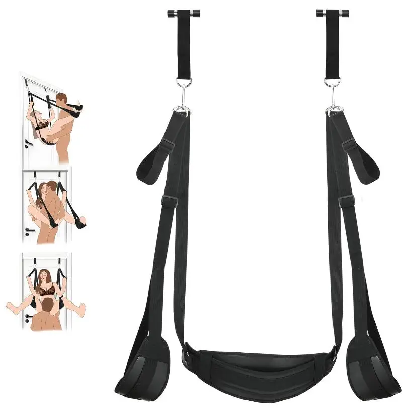 BDSM Bedroom Door Swing Sex Toy with Adjustable Strap Couples Bondage Gear  Sex Sling Furniture