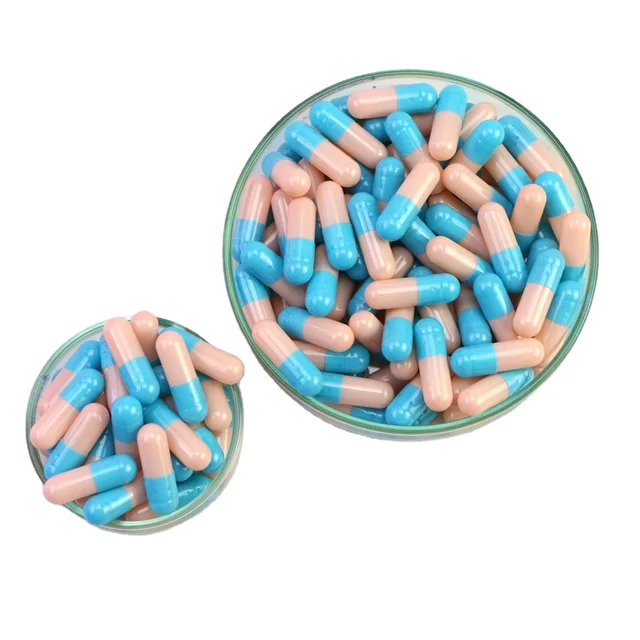 Professional manufacturer #2 2# red white empty (hollow ) hard gelatin capsule capsules