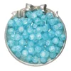 Cuentas de vidrio esmerilado de 10 mm - azul claro