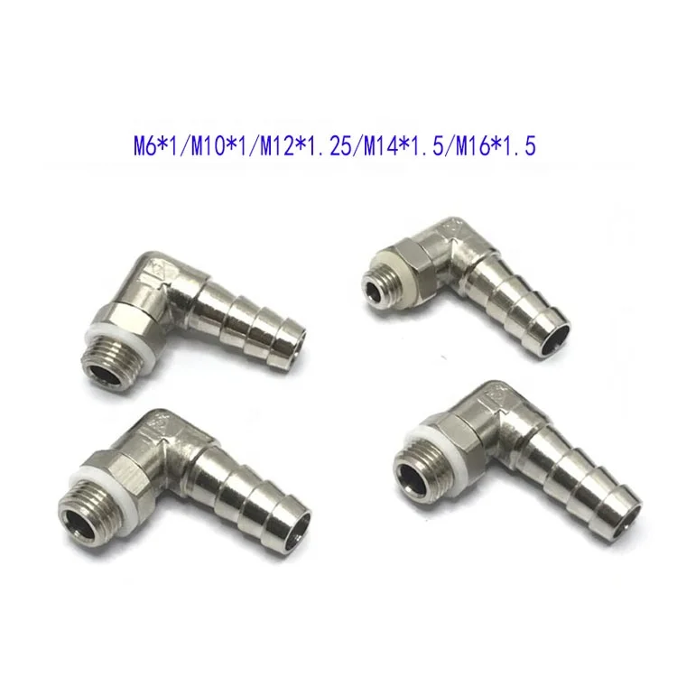 1pc 12mm Hose Barb M14x1.5 Male Thread Stainless Steel High Pressu 1pc 6mm 8mm 10mm 12mm 14mm 16mm 19mm Hose Barb X M10 M12 M14 M16 M18 M20 Male Thread 304 Stainless