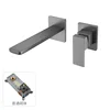 Gunmetal gray square embedded box style
