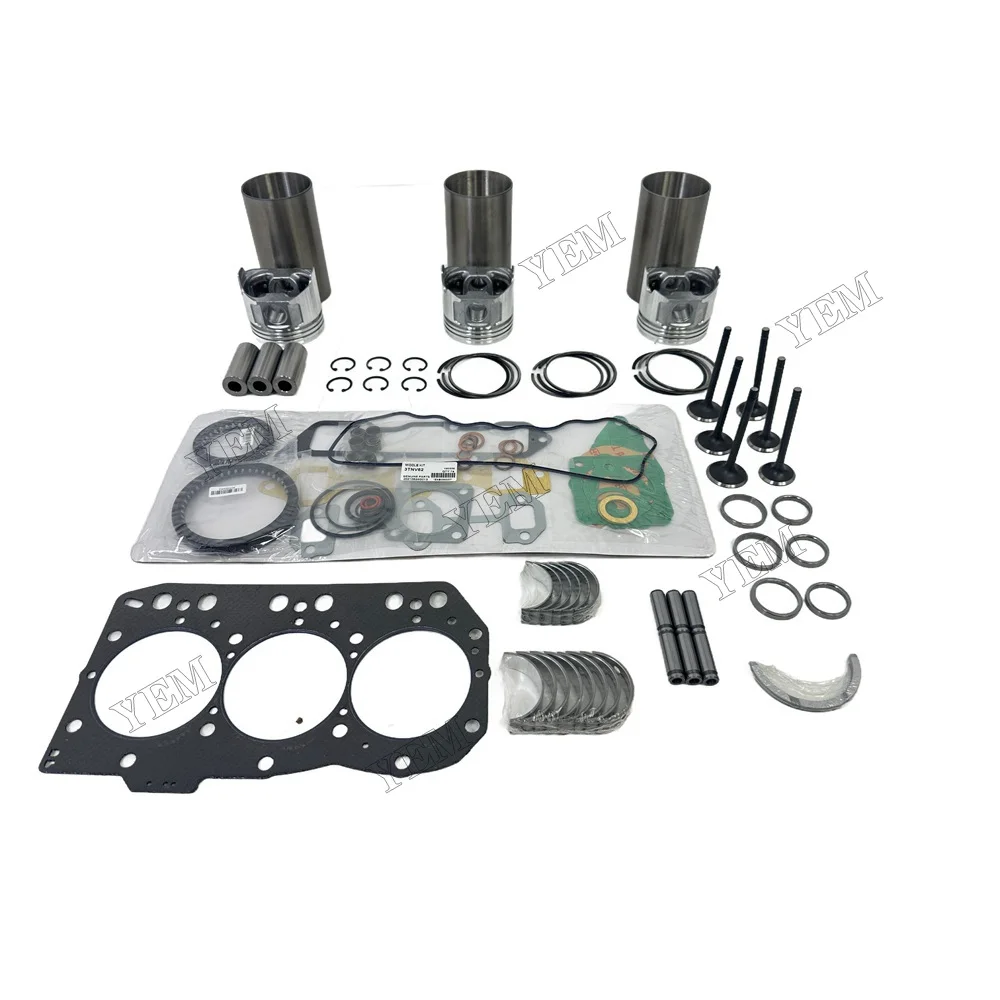 For Yanmar 3TNV82 Engine Overhaul Kit Repair Part Gasket Piston Set