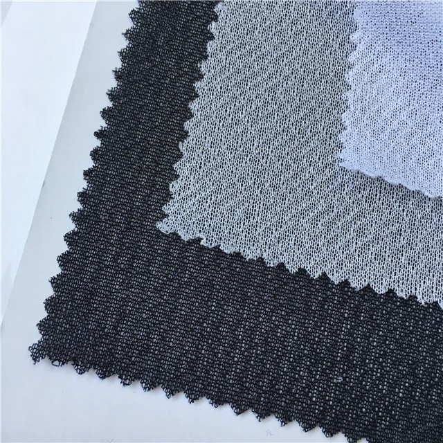 50D 75D Stretch Tricot Polyester Interfacing Circular Knitted Fusible Interlining