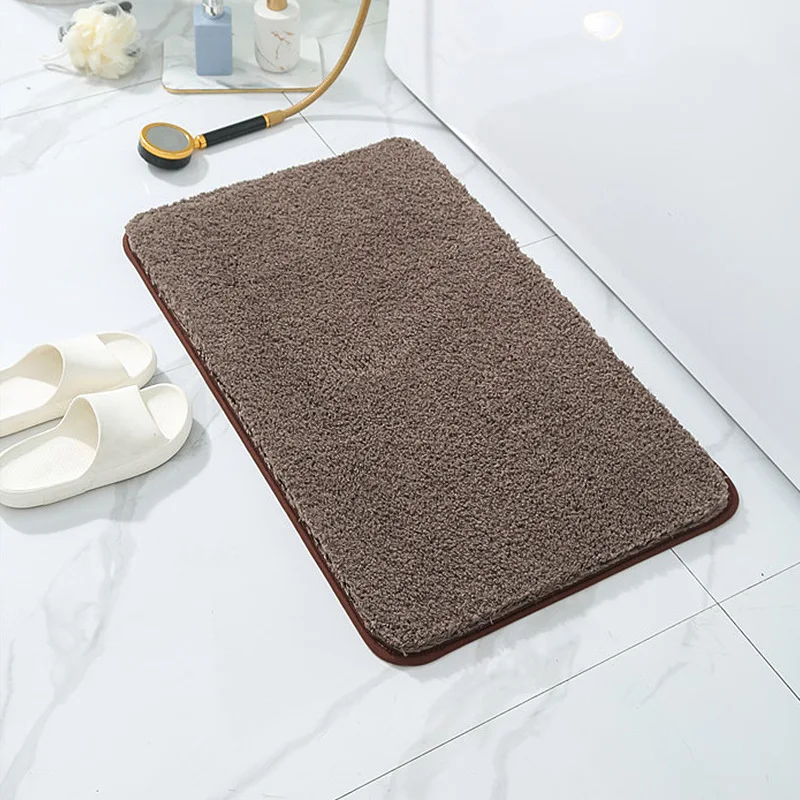 Machine Wash Quick Dry Bath Mats for Bathroom Floor Tub and Shower 16x24 Grey