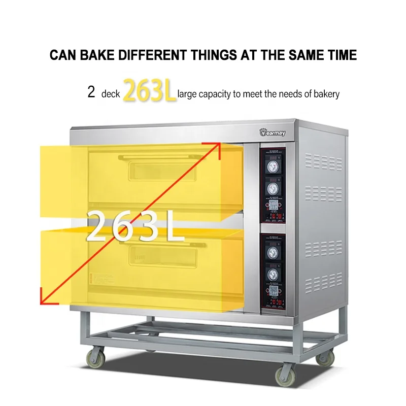 Ultra Good Electric Machine Cheap No Conveyor Belt Pizza Deck Oven Cooking Pizza and Bread Professional Baking Ovens Bake Tray - Image 4