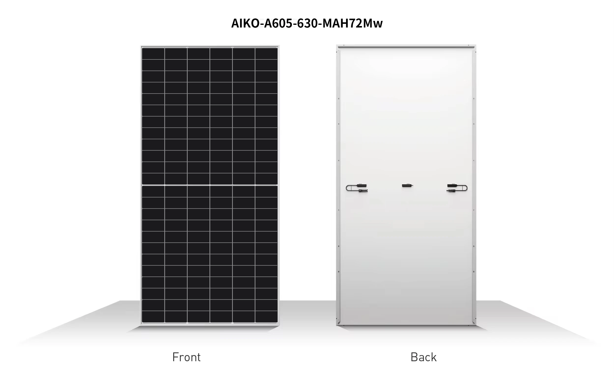 Aiko Mini Module Models Aiko N Type 600W Monofacial Solar Panel Module for Commercial Use ...