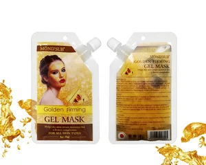 MOND'SUB Spout Bag Golden Firming Facial Gel Mask Anti Wrinkle Hydro Jelly Mask