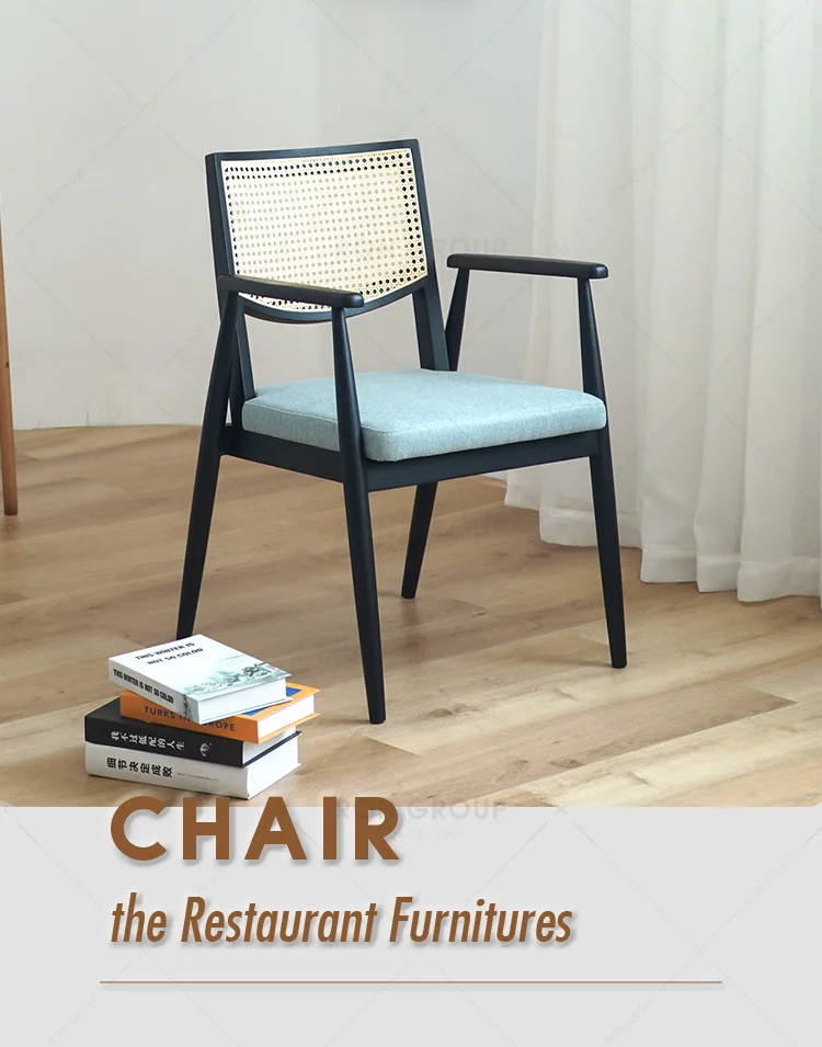 Factory Direct Sale Modern Commercial Restaurant Furniture Fashion High End Solid Ash Wood With Soft Cover Dining Room Chairs
