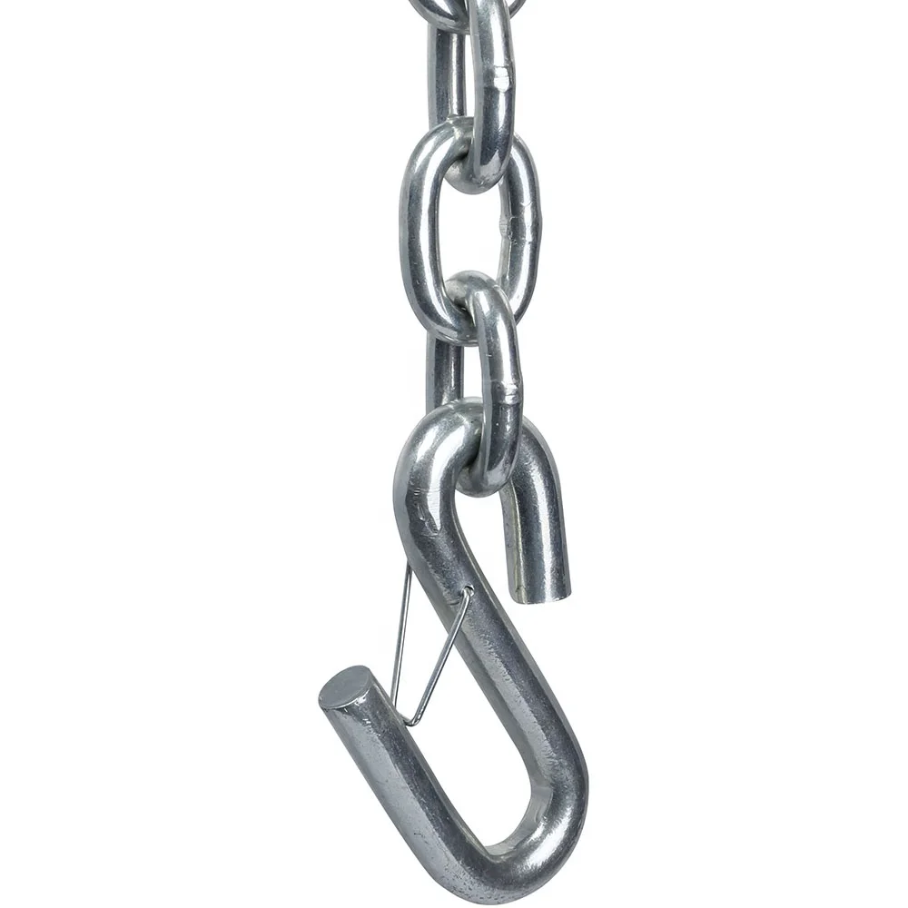 Towing Safety Chains with S Hooks