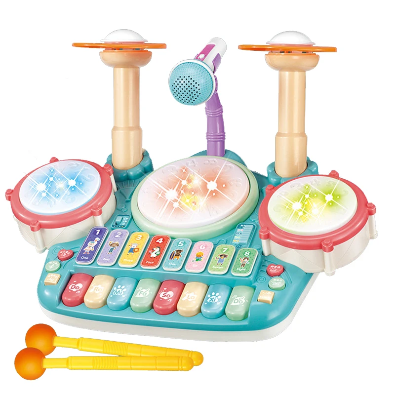 Пианино клавиатура игрушка детский электронный барабан и пианино 2 в 1 Детские игрушки музыкальный инструмент