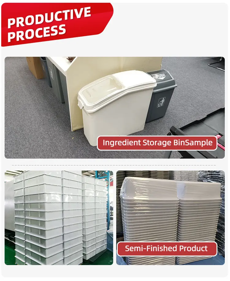 Commercial Ingredient Bins Kitchen Plastic Food Flour Storage Ingredient Bin manufacture