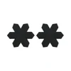 snowflake Focal bead Black SA141
