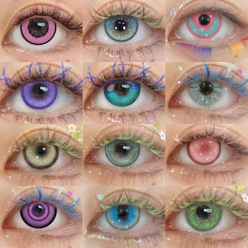 Lalens Anime Cosplay Color Contact Lenses Yearly Disposable Stylish Combo Low Price Wholesale Hot Prescription Eyes Accesorios