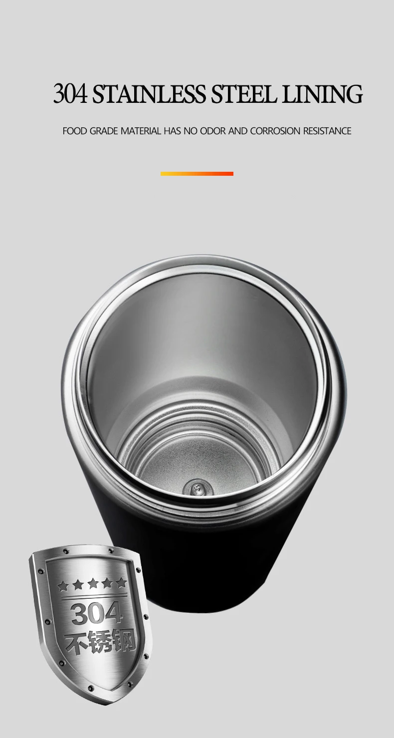 12v 304 Stainless Steel Car And Van Heating Cup Thermos Insulation