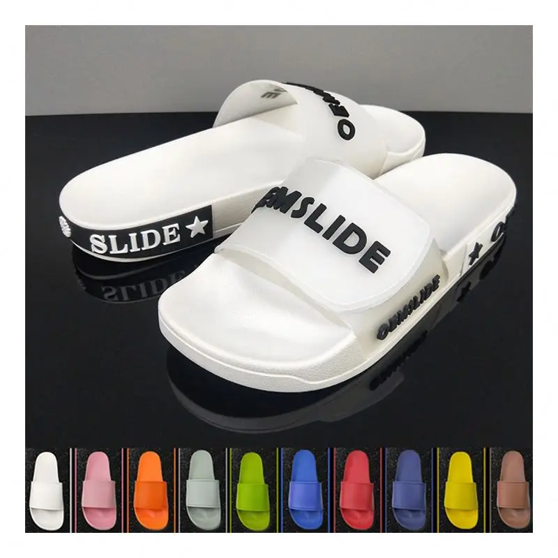 Sandales en coussin blanches pour hommes et femmes, chaussures