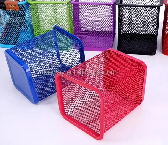 Customized Logo Metal Mesh Pen Holder