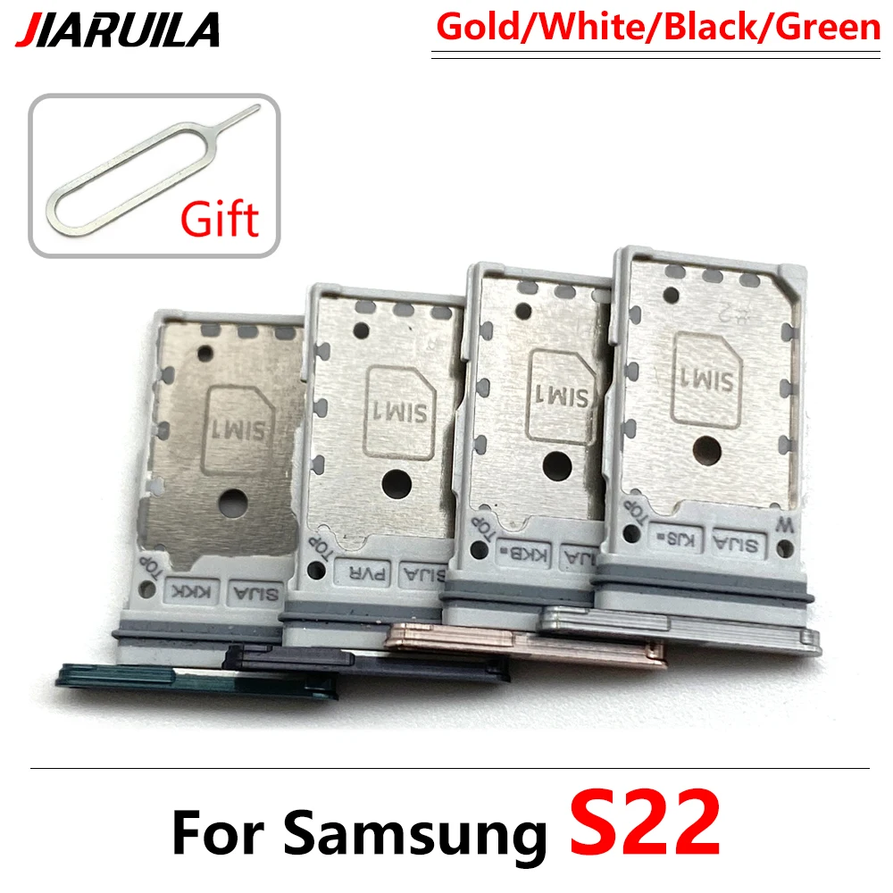 Mobile Phone Sim Card Tray for Samsung S20 Fe Ultra SIM Card Slot Tray Holder Adapter for Samsung S22 Ultra Replacement Part