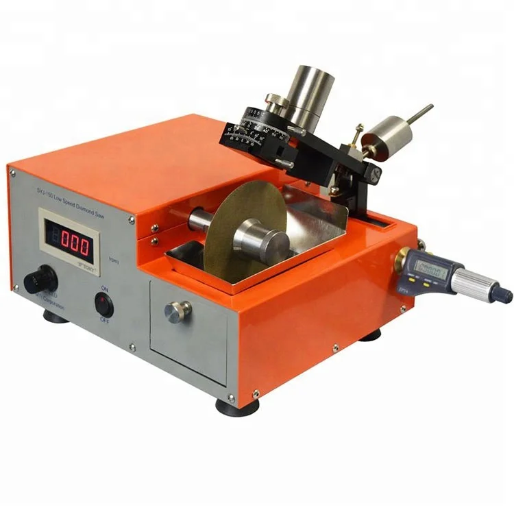 Low Speed Diamond Cutting Machine Suitable for the Precision Cutting of Material Analysis Samples