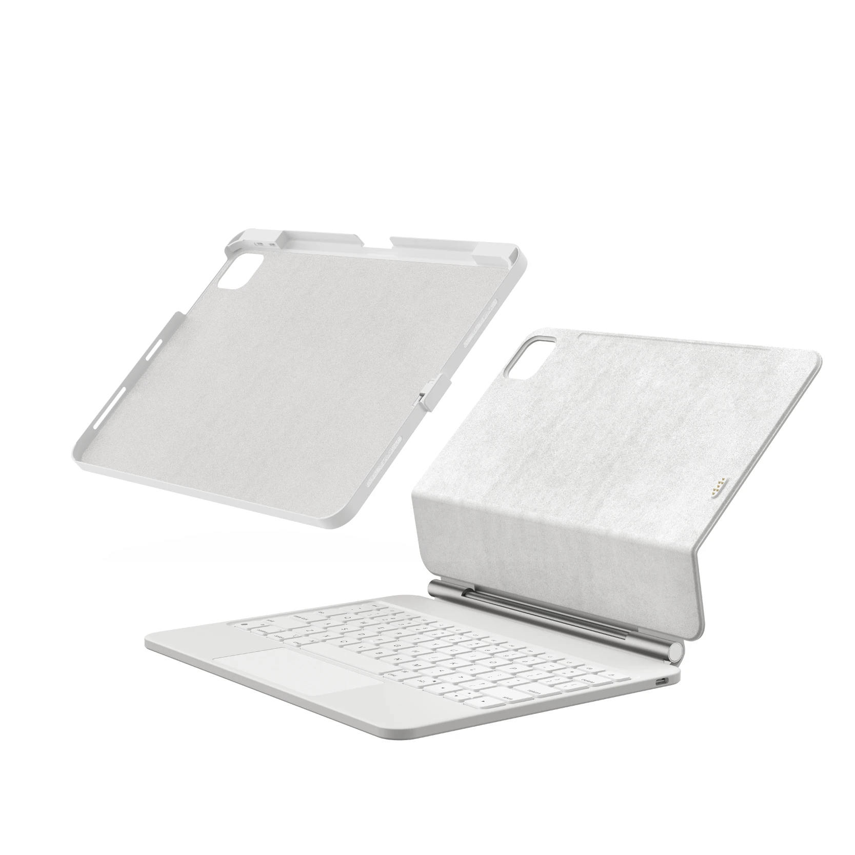 F93 PU+ABS Detachable Protective Cover Magic Keyboard with Trackpad Auto Wake Sleep for iPad Pro 11, iPad Air, iPad 10/11