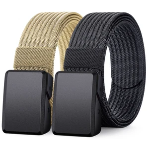 Canvas Belt for Men Simple Student Training Belt Versatile Fat Man Cloth Belt Extended