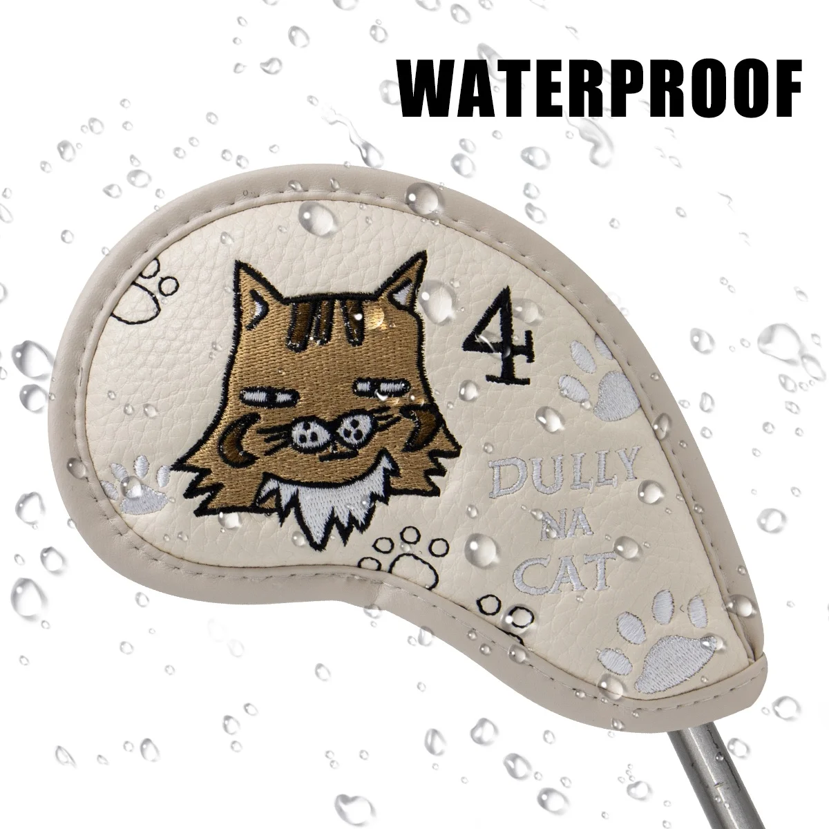 Golf Bag Golf Bag Golf Iron Cover Club Head Cover Set Leather Material