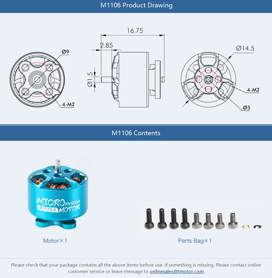 T-Motor Velox V2808 7-8 Motore Brushless per Long Range offerta T-Motor Velox V2808 7-8 Motore Brushless per Long Range offerta