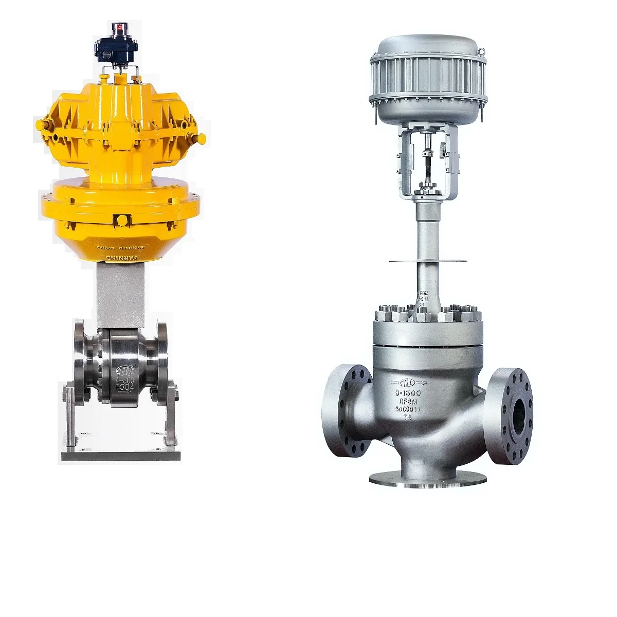 Chinese Control Valve with Fisher 3710 Valve Positioner and Fisher 667/657 Valve Actuator