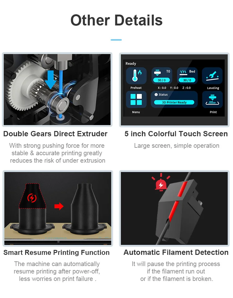 mingda md-400d dual extruder professional 3d