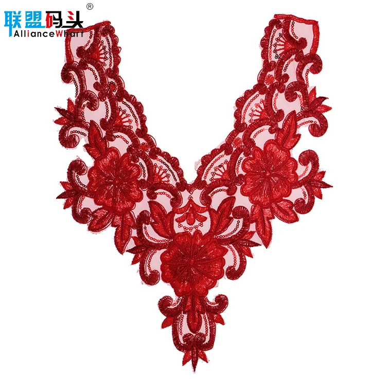 red lace collar