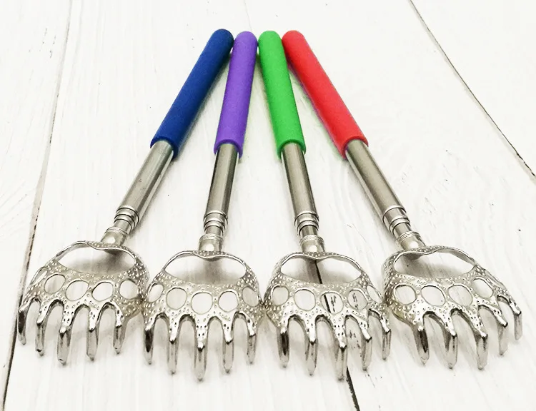 Portable Extendable Telescopic Bear Claws Metal Back Scratchers/hand