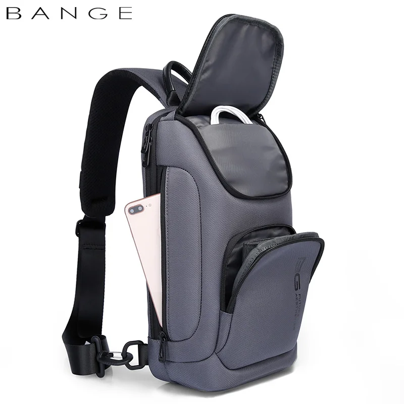 Factory New Design Hot Sell Bulk Travel Shoulder Korean Crossbody Custom Men Sling Bag