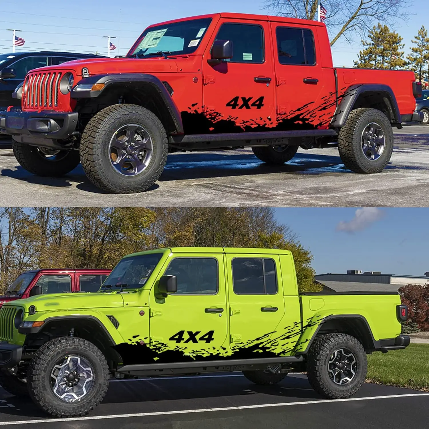 4x4 sport off road Decal Stickers Decal Kit Stripe Car sticker tuning Sidebars 4x4 off road