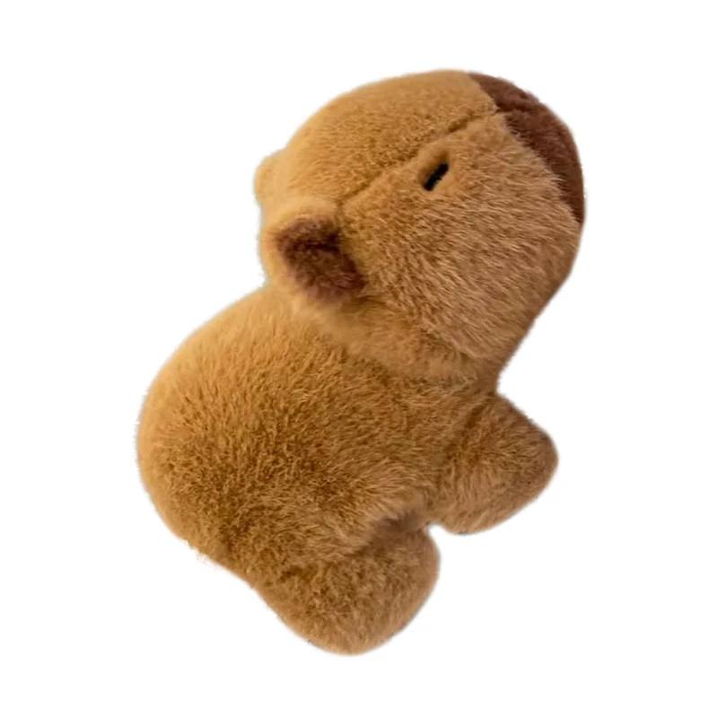 Simulation Fluffy Capybara Stuffed Animal Soft Toys Lovely Capybara Plush Hand Slap Clap Bracelet Toy