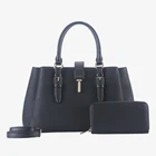 SUSEN Latest design PU mix color stylish woman wholesales handbags