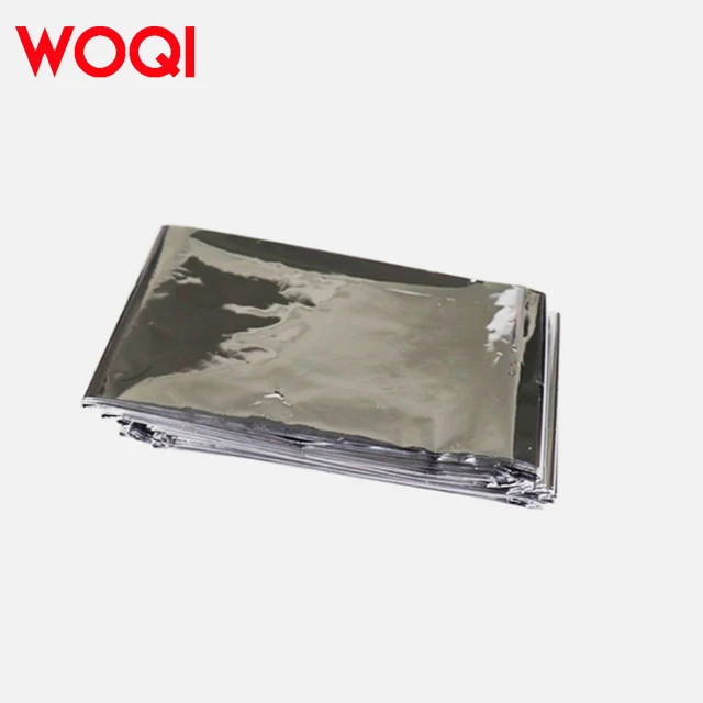 WOQI Factory Direct Sales Natural Disaster Emergency Equipment Warm Waterproof  Lifesaving Blanket for Hiking