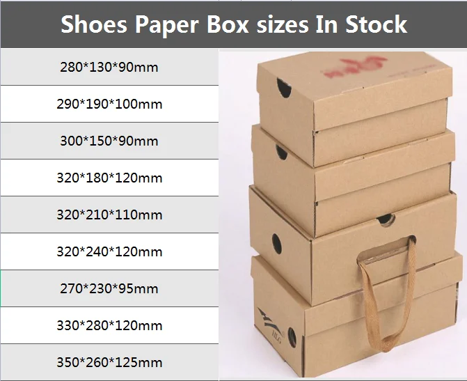 Factory Custom Printed Logo Carton Men Woman Children Shipping Shoes