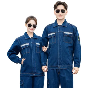 Anti-static Unisex Work Coverall Custom Pure Cotton Coal Mine Underground Worker Reflective Welding Safety Clothing Model TZ168