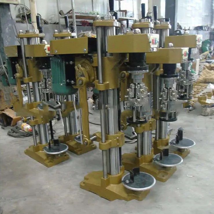 Factory Price Semi Automatic Single Head Aluminum Lid ROPP Sealing Capping Machine for Beverage Olive Oil Bottle