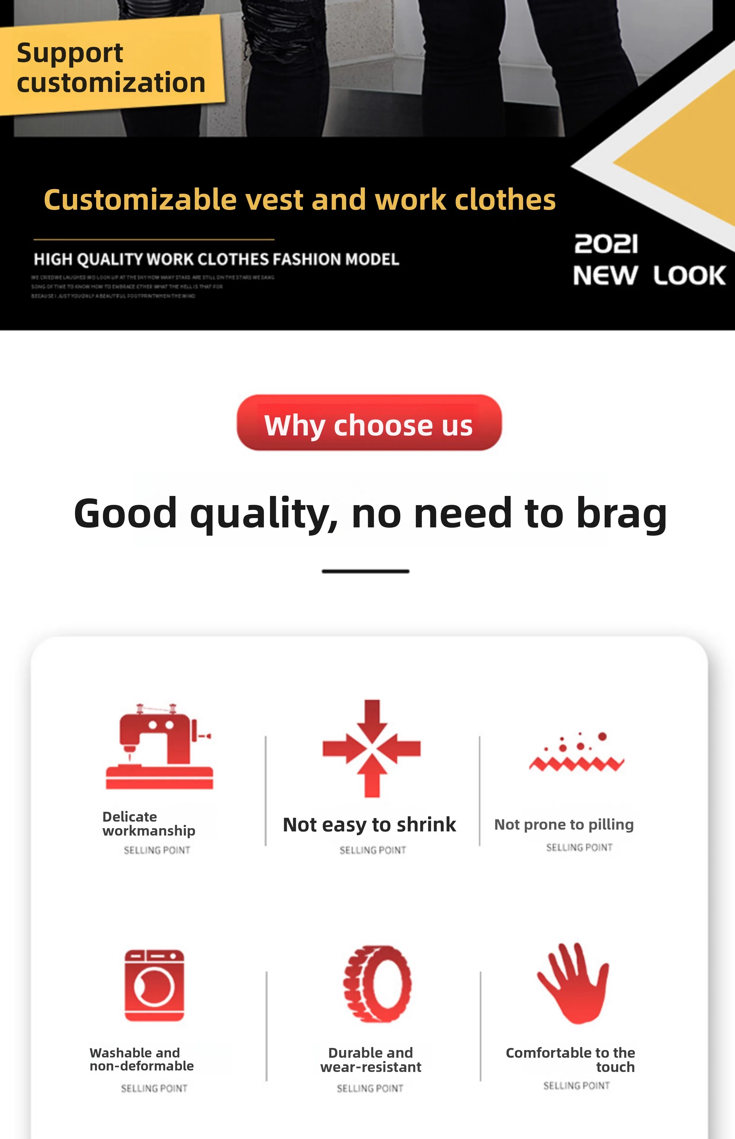 Hi-Vis Safety Work Vest with Multi-Pockets Customized Logo Reflective Clothing for Photography & Fishing