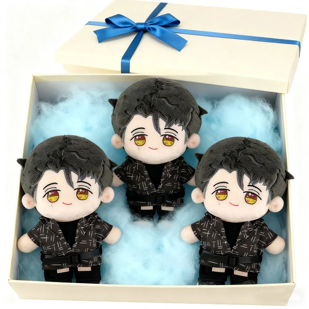 Custom Cartoon Cotton Doll 20cm Story Character Doll Kpop Idol Anime Plush Doll Figure Toys With Clothes