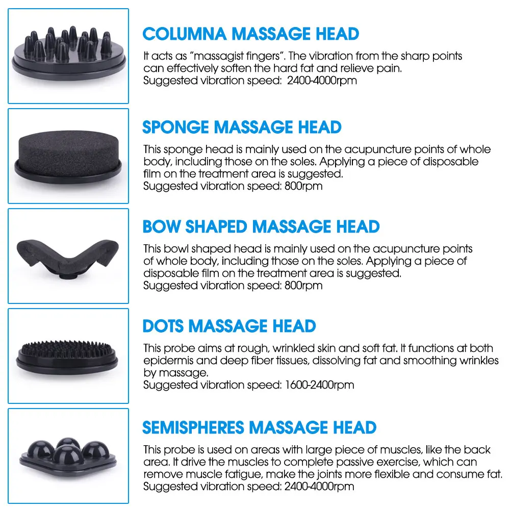 5 Heads G5 Vibration Massage Machine - konmison