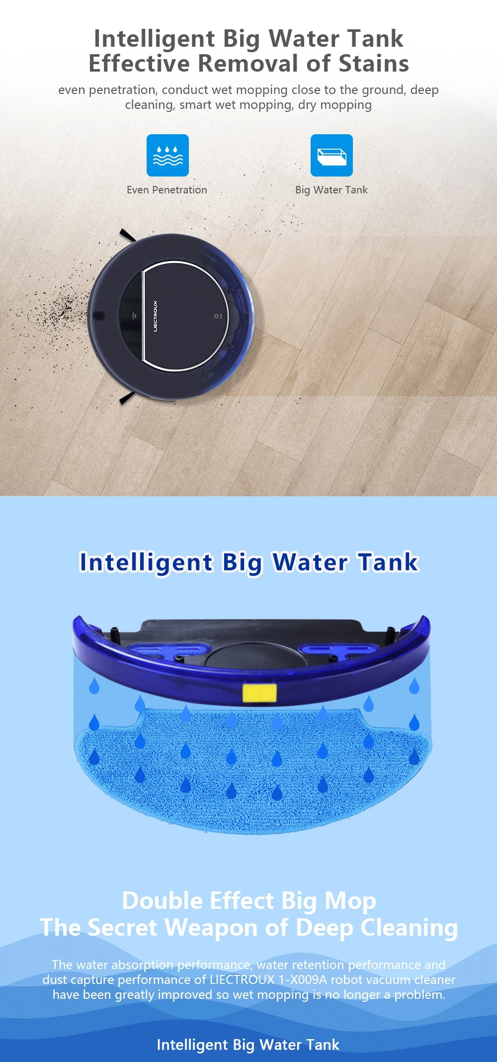 Sample Available Cordless Vacuum Liectroux 1x009a Wet Mopping Sweeping Robot Vacuum Cleaner