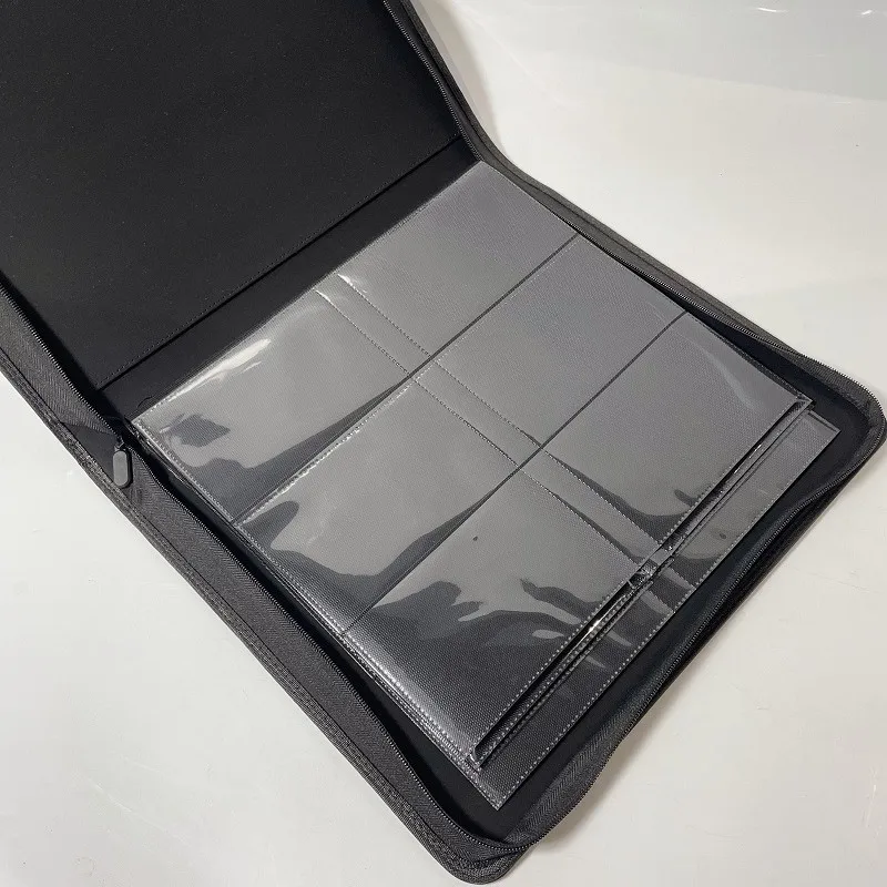 Wholesale Large-Capacity 6 Pocket Yu-Gi-Oh Card Binder Customized Zipper  Card Book with Portable PVC/PU Cover Sublimation