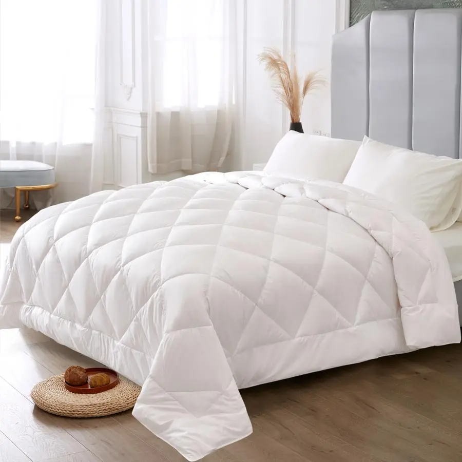 Natural Cotton Fiber Corn Fiber Filling Reversible Duvet Quilt Healthy