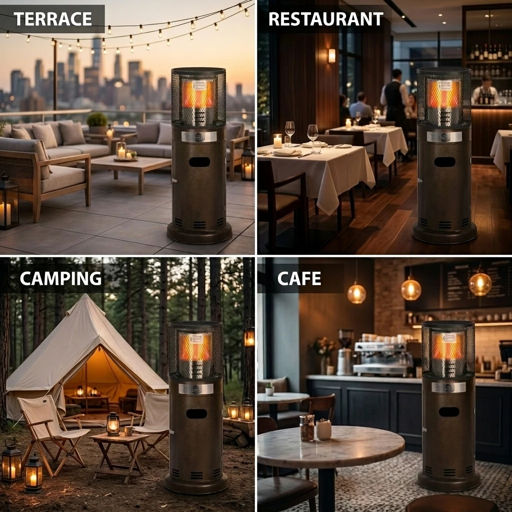 Patio Heater, Portable, Stainless, Steel - detail 30