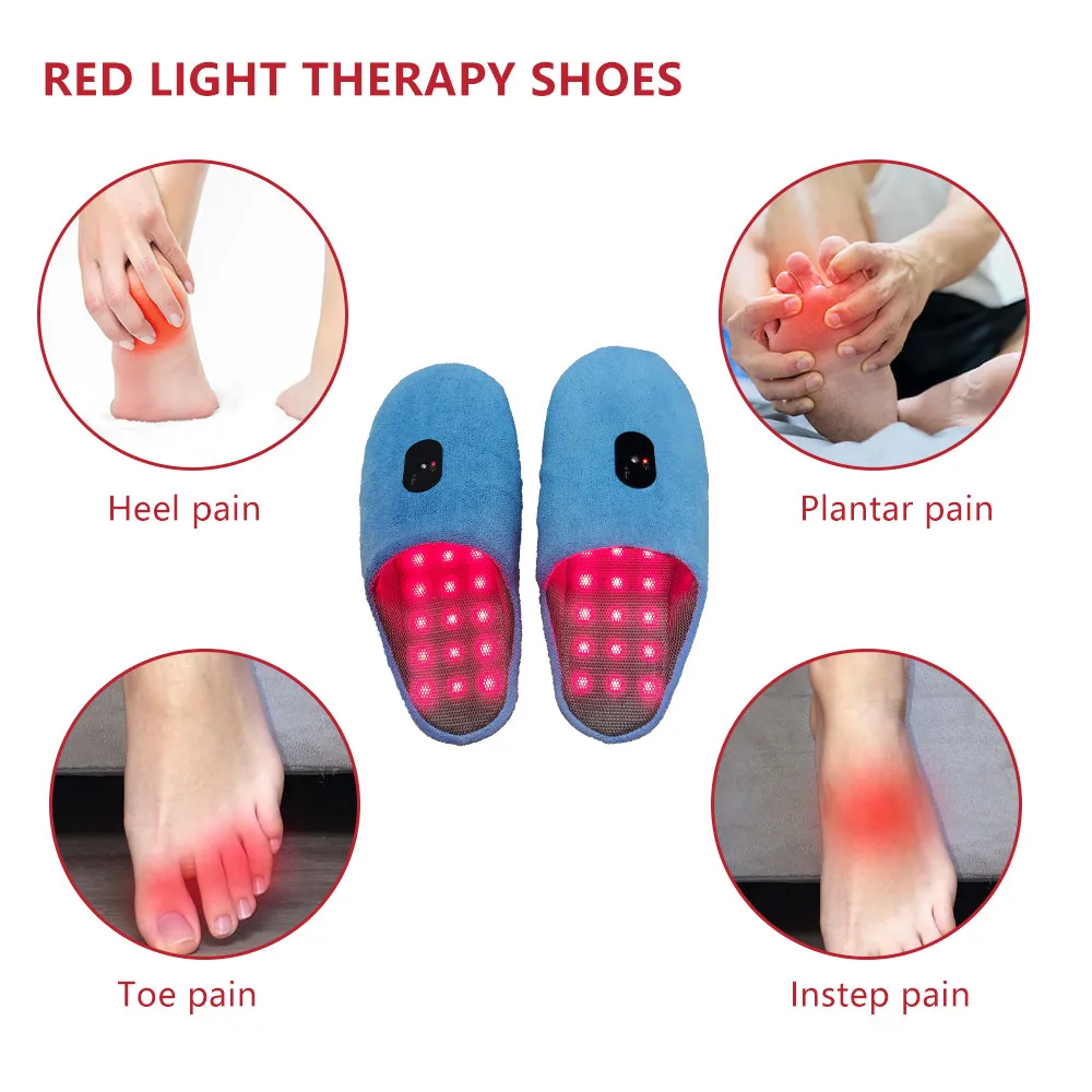 Wireless Rechargeable Red Light Therapy Slippers supplier