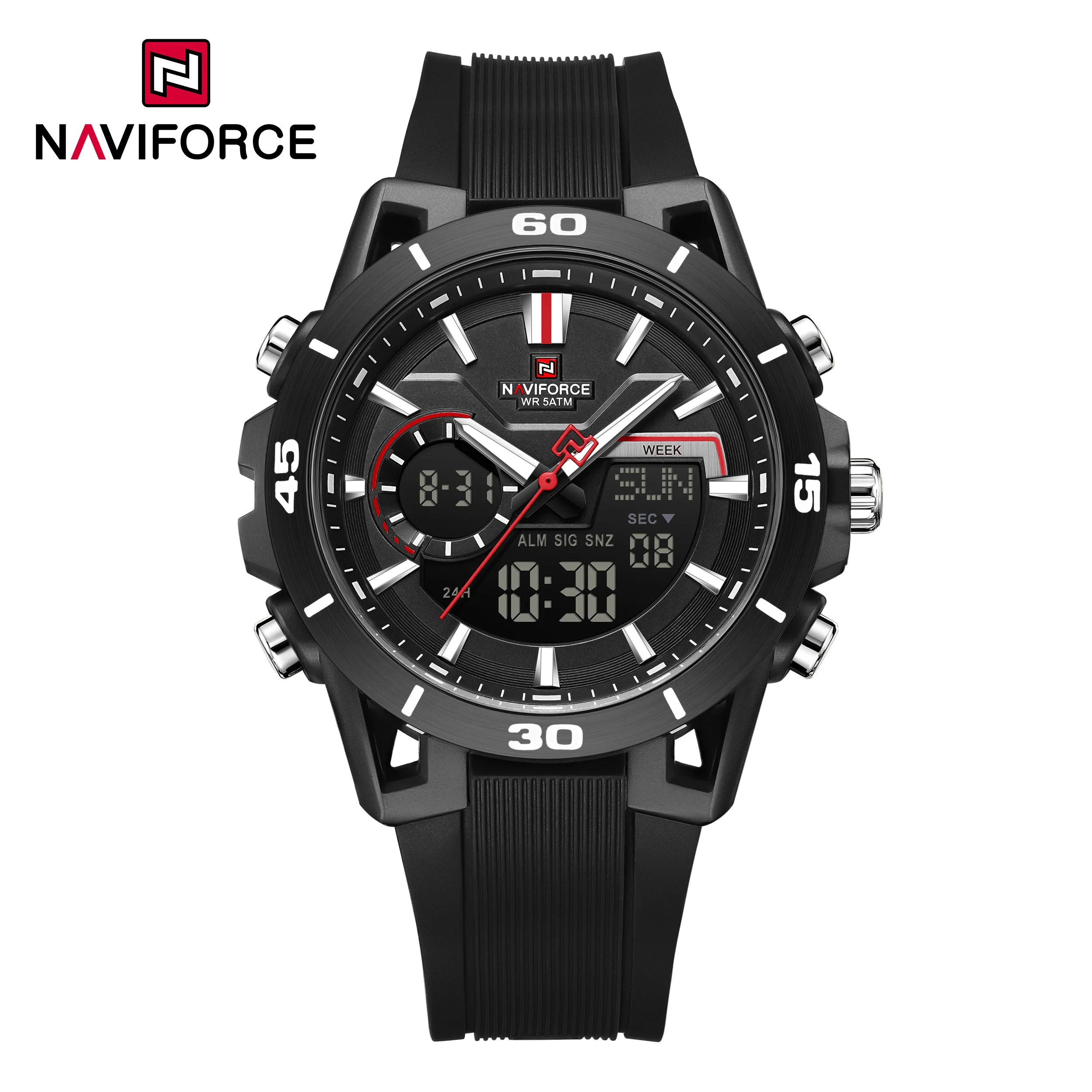 NAVIFORCE 7135 Men's Dual Display Sports Watch