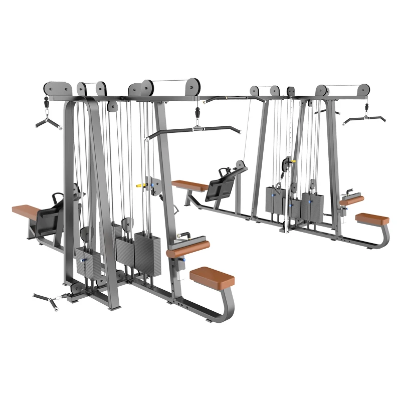 OEM Fitness Multi Functional Gym Machines Cable Jungle Commercial Gym Fitness Equipment 8 Multi Stations